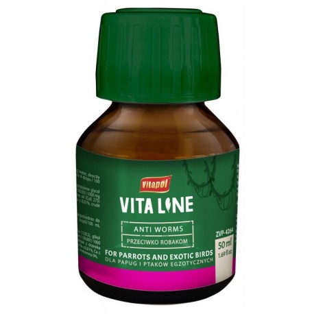 Vitapol PRZECIW ROBAKOM Krople dla Papug,Ptaków Egzotycznych 50ml