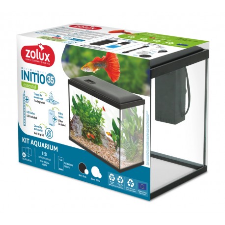 Zolux Ekai Initio 35 AKWARIUM Z FILTREM KASKADOWYM 30 i LED 18L