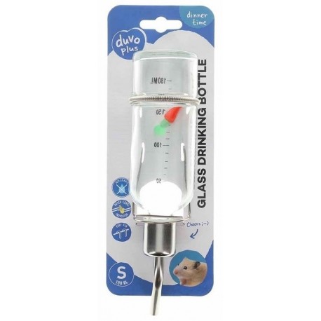 Duvo+ POIDEŁKO SZKLANE L 180ml dla Królików i Gryzoni