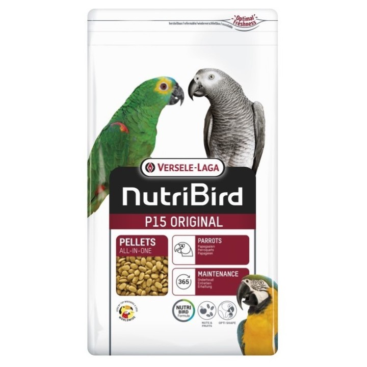 Versele Laga NutriBird P15 Original POKARM Granulat dla DUŻYCH PAPUG 3kg