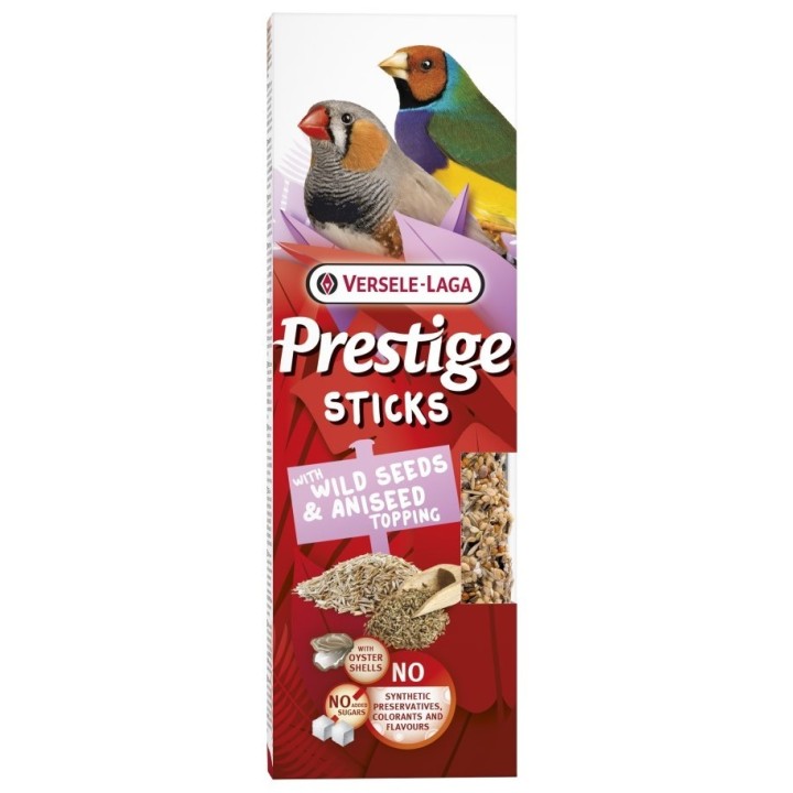 Versele Laga Prestige Sticks 2xKOLBY z Nasionami i Anyżem dla Ptaków Wróblowatych