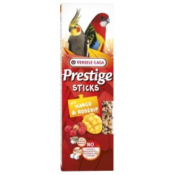 Versele Laga Prestige Sticks Big Parakeets 2xMEGA KOLBY z Mango i Dziką Różą dla Średnich Papug