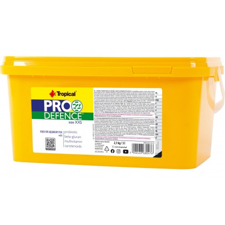 Tropical Pro-Defence POKARM Z PROBIOTYKIEM XXS dla RYB 3L/2,1kg