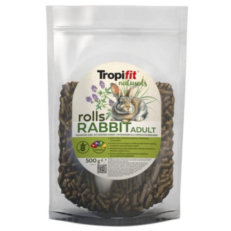 Tropifit Natural Rolls KARMA Granulat dla Dorosłego Królika 500g