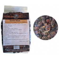 Gospodarstwo Zielarskie DZIKA RÓŻA OWOC dla Królików i Gryzoni 400g