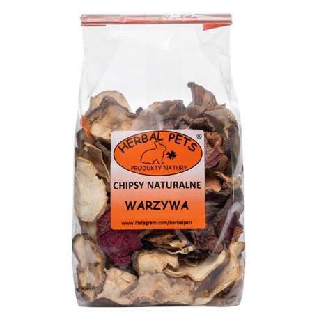 Herbal Pets WARZYWA CHIPSY NATURALNE Mieszanka dla Królików i Gryzoni 125g