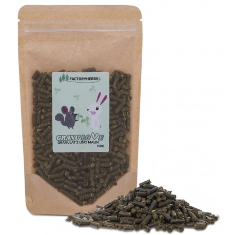 Factoryherbs GRANULAT Z LIŚCI MALIN dla Królików i Gryzoni