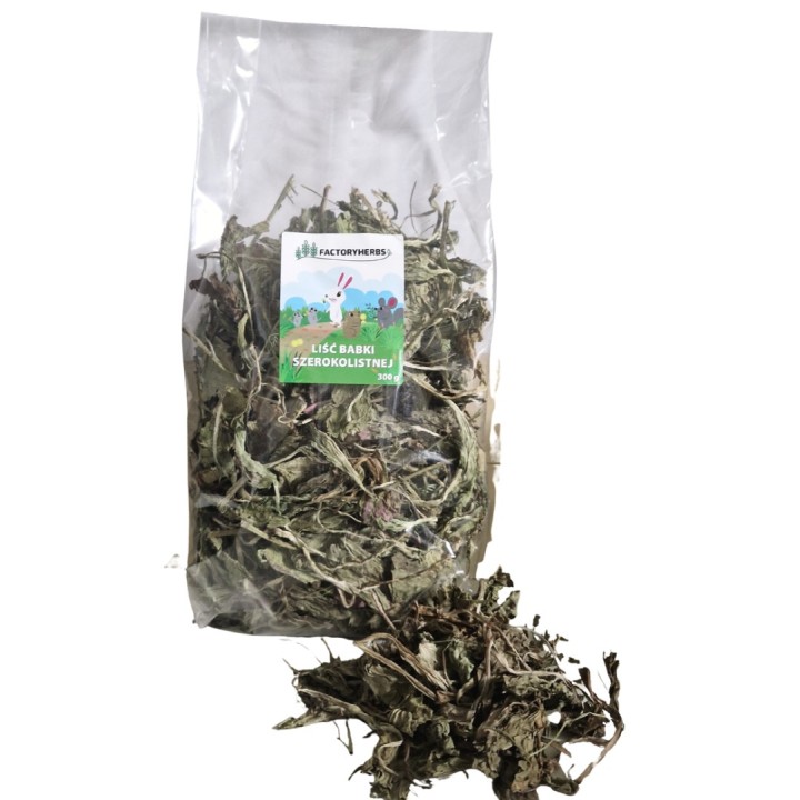 Factoryherbs LIŚĆ BABKI SZEROKOLISTNEJ dla Królików i Gryzoni 300g