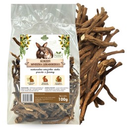 Samfarm KORZEŃ MNISZKA LEKARSKIEGO dla Królików i Gryzoni 100g