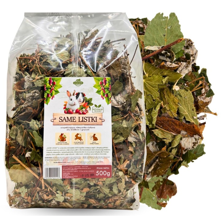 Samfarm SAME LISTKI Mieszanka Liści dla Królików i Gryzoni 500g