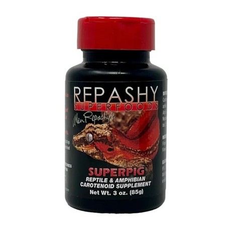Repashy SUPER PIG Wzmacnia PIGMENT,WYBARWIENIE dla Gadów,Płazów,Ryb 85g