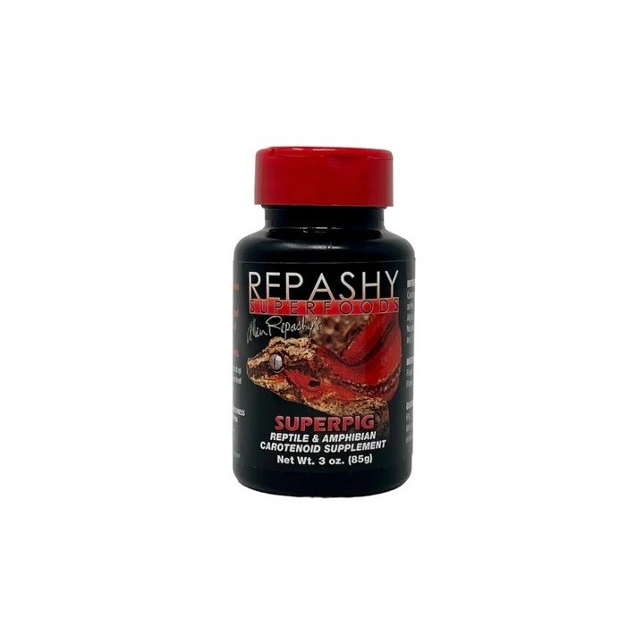 Repashy SUPER PIG Wzmacnia PIGMENT,WYBARWIENIE dla Gadów,Płazów,Ryb 85g