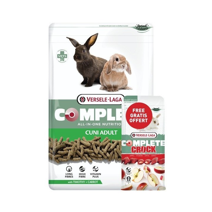 Versele Laga Complete Adult KARMA Granulat dla DOROSŁYCH KRÓLIKÓW 1,75kg + Gratis Crock Apple