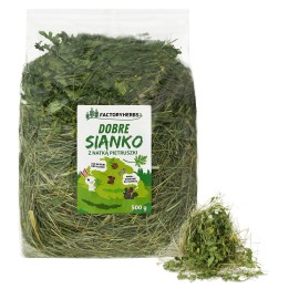 Factoryherbs DOBRE SIANKO Z NATKĄ PIETRUSZKI Siano dla Królików i Gryzoni 500g