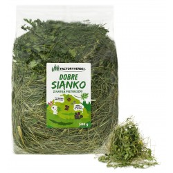 Factoryherbs DOBRE SIANKO Z NATKĄ PIETRUSZKI Siano dla Królików i Gryzoni 500g