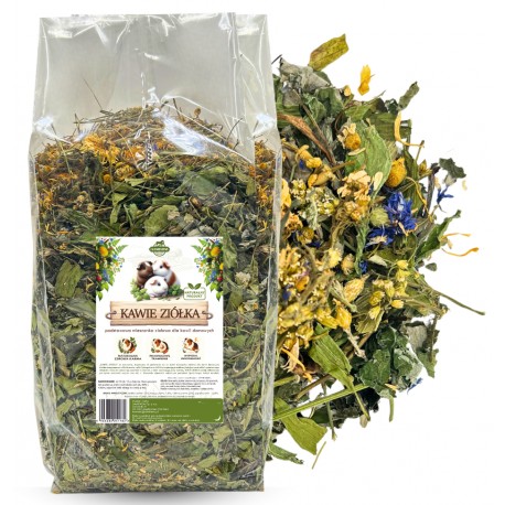 Samfarm KAWIE ZIÓŁKA Mieszanka Ziołowa dla Świnki Morskiej 500g