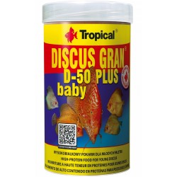 Tropical Discus Gran D-50 Plus Baby GRANULAT dla MŁODYCH RYB 250ml/130g