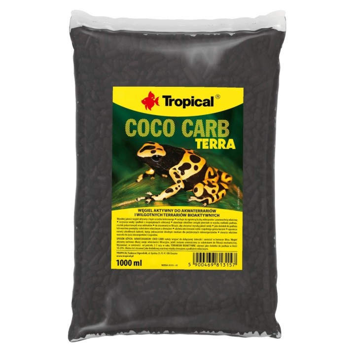 Tropical CocoCarb Terra WĘGLOWY WKŁAD FILTRACYJNY do Terrarium 1L/420g