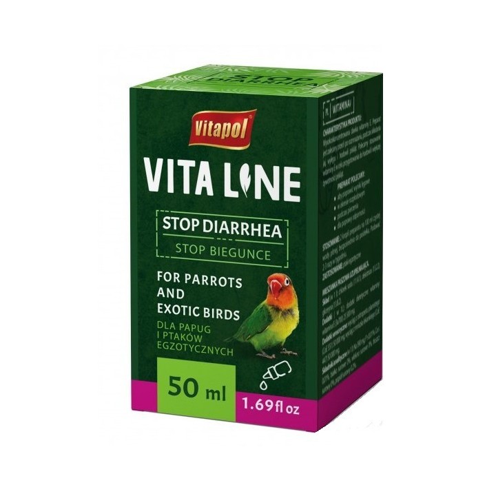 Vitapol Vitaline STOP BIEGUNCE Krople dla Ptaków Egzotycznych 50ml