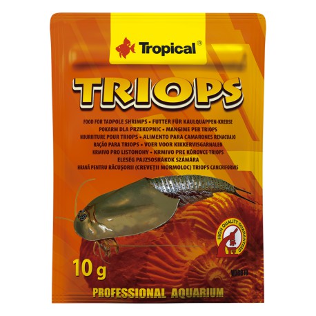 Tropical TRIOPS Pokarm dla SKORUPIAKÓW PRZEKOPNIC Saszetka 10g