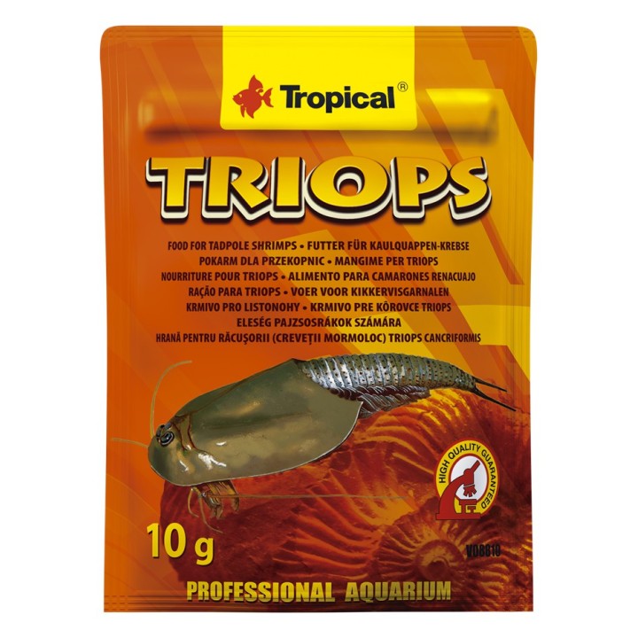 Tropical TRIOPS Pokarm dla SKORUPIAKÓW PRZEKOPNIC Saszetka 10g