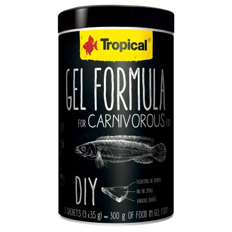 Tropical Gel Formula Carnivorous Karma dla Ryb 1000ml/105g