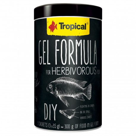 Tropical Gel Formula Herbivorous Karma dla Ryb 1000ml/105g