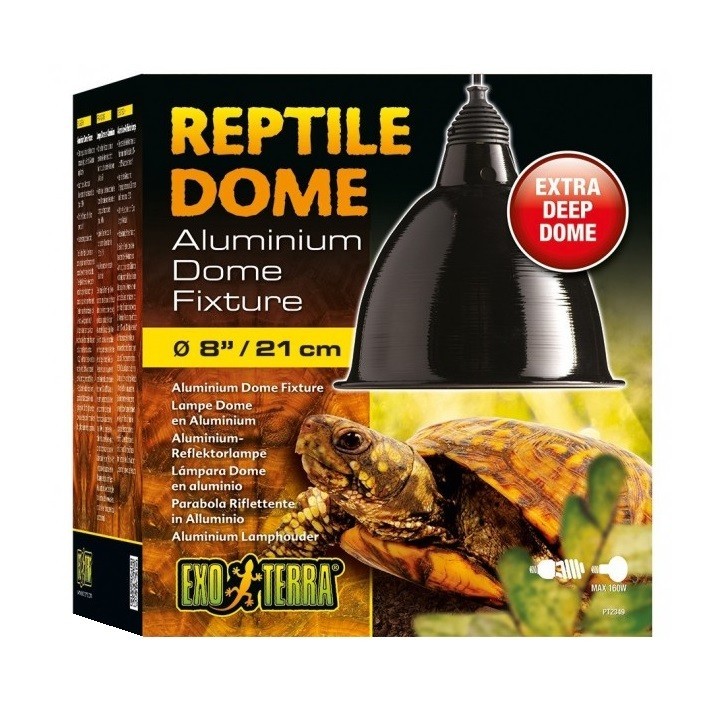 Exo Terra REFLEKTOR ALUMINIOWY Reptile Dome 160W do Terrarium