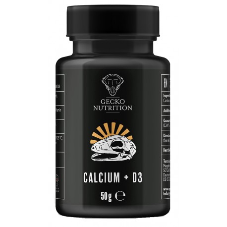 Gecko Nutrition Calcium+D3 Wapno dla Gekona 50g