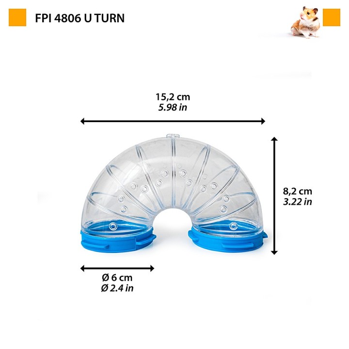 Ferplast TUBA RURKA "U TURN" do Systemu Tube Line dla Gryzoni