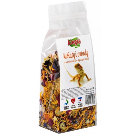 Alegia PRZYSMAK Kwiaty i Owady dla AGAMY BRODATEJ