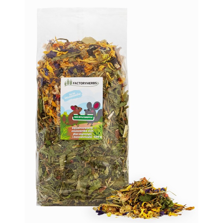 Factoryherbs Nie byle badyle dla Szynszyli i Koszatniczki 500g